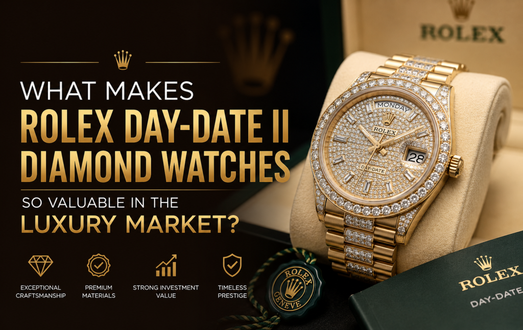 Rolex Day-Date II Diamond Watches
